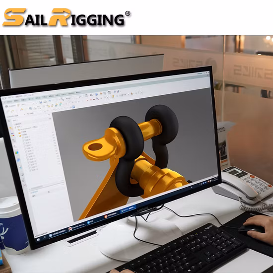 Wholesale Hardware Rigging Electric Galvanized U Shaped Shackle Us Type Steel Drop Forged Screw Pin D Anchor Shackle