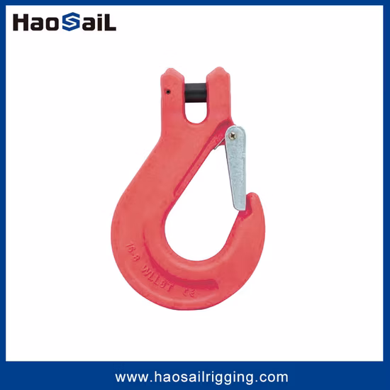 Gancio per imbracatura con forcella G80 con chiusura per il sollevamento