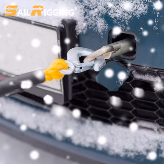 Gancio per imbracatura con occhiello in acciaio super legato forgiato G100 per hardware di rigging